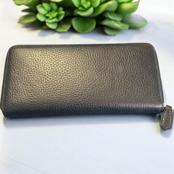 Mario Valentino Spa Calfskin Zip Around Wallet #30 - Picture 2 of 4